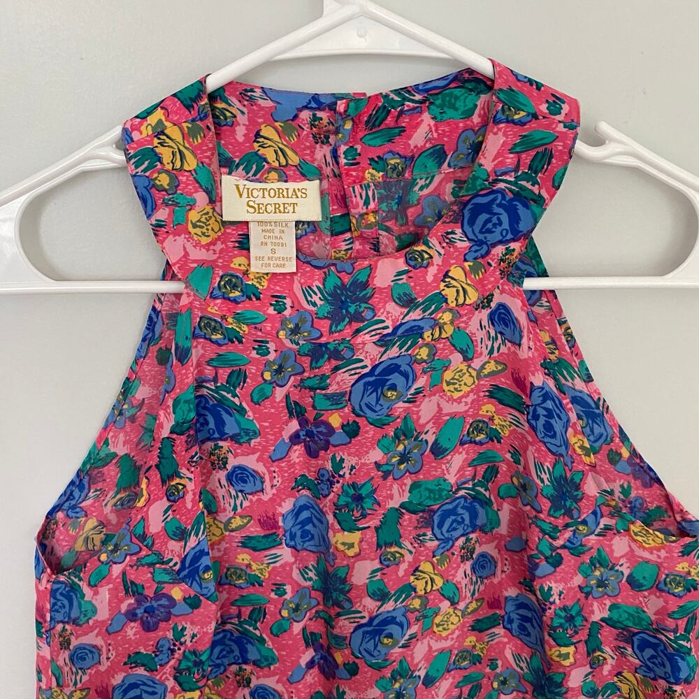 VICTORIA'S SECRET Y2k Vintage Gold Label 100% Silk Slip Dress Small Nightgown